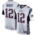 Tlead NE.Patriots #12 Tom Brady Player White Home Game Stitched Jerseys