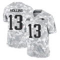 Tlead NE.Patriots #13 Mack Hollins Player Arctic Camo Salute To Service Limited Game Stitched Jerseys