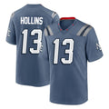 Tlead NE.Patriots #13 Mack Hollins Player Blue Rivalries Collection Home Game Stitched Jerseys