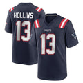Tlead NE.Patriots #13 Mack Hollins Player Navy Home Game Stitched Jerseys