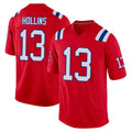 Tlead NE.Patriots #13 Mack Hollins Player Red Home Game Stitched Jerseys