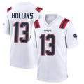 Tlead NE.Patriots #13 Mack Hollins Player White Home Game Stitched Jerseys