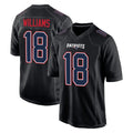 Tlead NE.Patriots #18 Kyle Williams Player Carbon Fashion Limited Home Game Stitched Jerseys