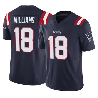 Tlead NE.Patriots #18 Kyle Williams Player Navy Limited Vapor F.U.S.E. Home Game Stitched Jerseys