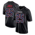 Tlead NE.Patriots #25 Marcus Jones Player Carbon Fashion Limited Home Game Stitched Jerseys
