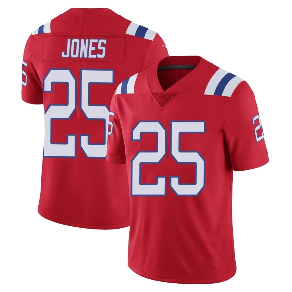 Tlead NE.Patriots #25 Marcus Jones Player Red Vapor Untouchable Home Game Stitched Jerseys