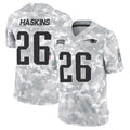 Tlead NE.Patriots #26 Hassan Haskins Player Arctic Camo Salute To Service Limited Game Stitched Jerseys