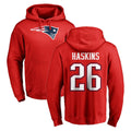 Tlead NE.Patriots #26 Hassan Haskins Player Red LOGO Pullover Hoodies Home Game Stitched Jerseys
