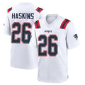 Tlead NE.Patriots #26 Hassan Haskins Player White Home Game Stitched Jerseys