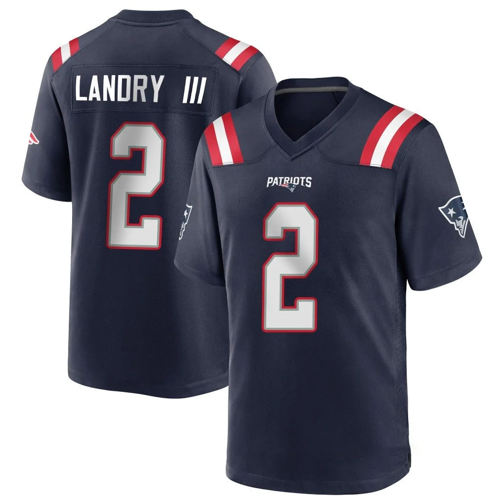Tlead NE.Patriots #2 Harold Landry III Player Navy Home Game Stitched Jerseys