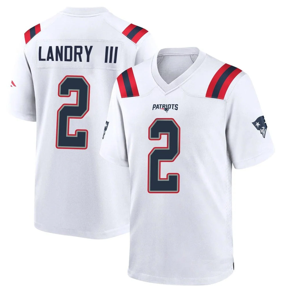Tlead NE.Patriots #2 Harold Landry III Player White Home Game Stitched Jerseys