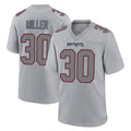 Tlead NE.Patriots #30 Jam Miller Player Gray Fashion Limited Home Game Stitched Jerseys