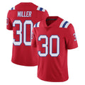 Tlead NE.Patriots #30 Jam Miller Player Red Vapor Untouchable Home Game Stitched Jerseys
