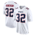 Tlead NE.Patriots #32 TreVeyon Henderson Player White Fashion Limited Home Game Stitched Jerseys