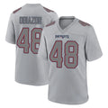 Tlead NE.Patriots #48 Namdi Obiazor Player Gray Fashion Limited Home Game Stitched Jerseys