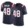 Tlead NE.Patriots #48 Namdi Obiazor Player Navy Limited Vapor F.U.S.E. Home Game Stitched Jerseys