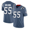 Tlead NE.Patriots #55 Jared Wilson Player Blue Limited Rivalries Collection Home Game Stitched Jerseys