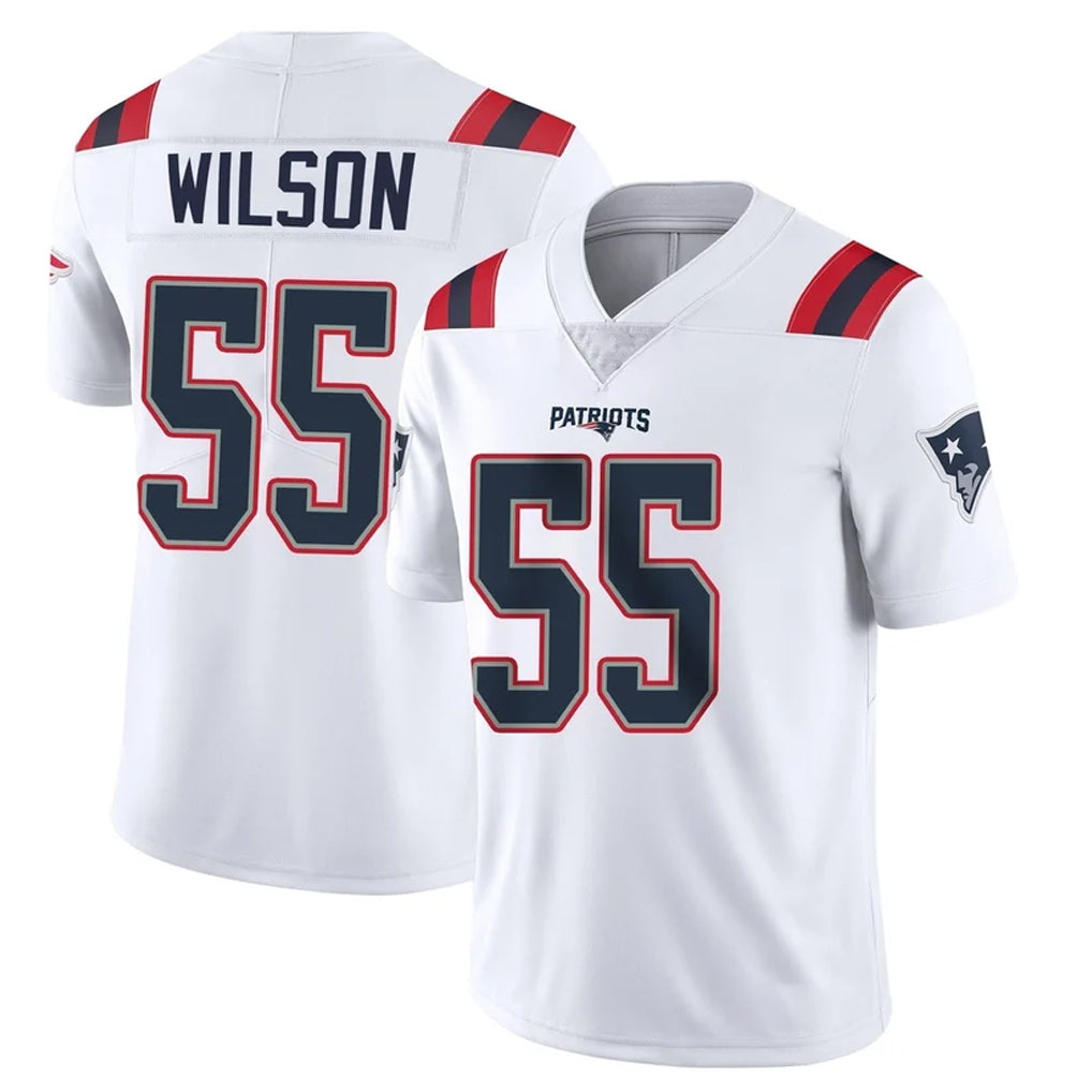 Tlead NE.Patriots #55 Jared Wilson Player White Vapor Untouchable Home Game Stitched Jerseys