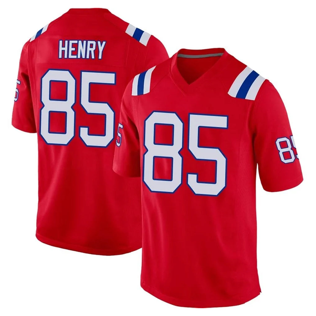 Tlead NE.Patriots #85 Hunter Henry Player Red Home Game Stitched Jerseys
