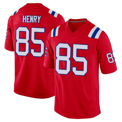 Tlead NE.Patriots #85 Hunter Henry Player Red Home Game Stitched Jerseys
