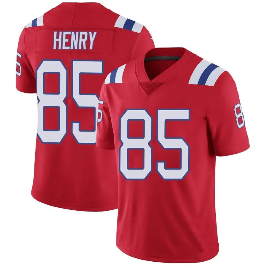 Tlead NE.Patriots #85 Hunter Henry Player Red Vapor Limited Stitched Jerseys