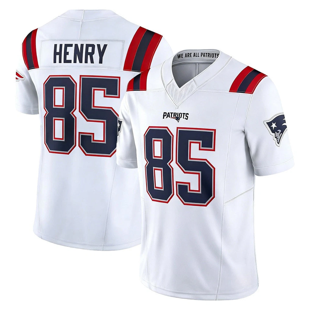 Tlead NE.Patriots #85 Hunter Henry Player White Limited Vapor F.U.S.E. Home Game Stitched Jerseys