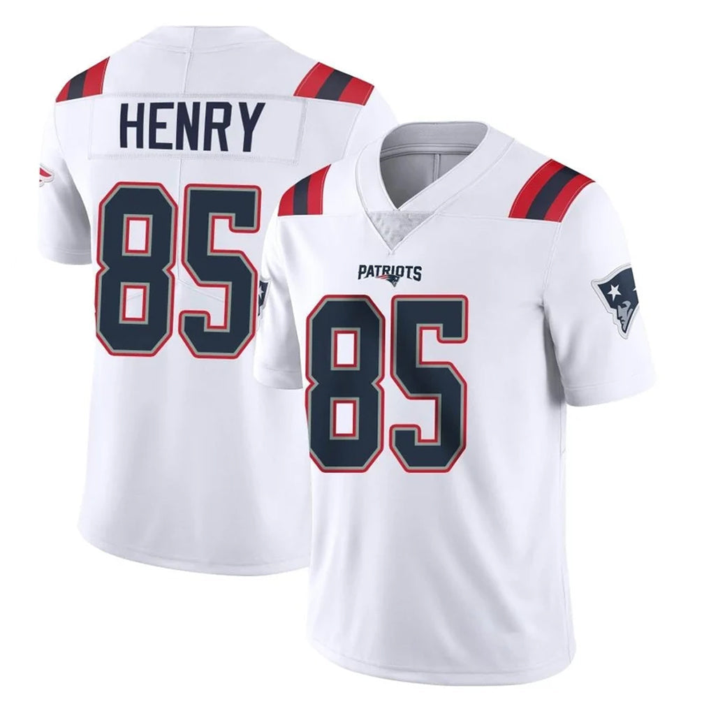 Tlead NE.Patriots #85 Hunter Henry Player White Vapor Untouchable Home Game Stitched Jerseys