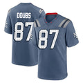 Tlead NE.Patriots #87 Romeo Doubs Player Blue Rivalries Collection Home Game Stitched Jerseys