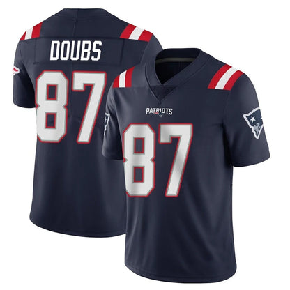 Tlead NE.Patriots #87 Romeo Doubs Player Navy Vapor Untouchable Home Game Stitched Jerseys