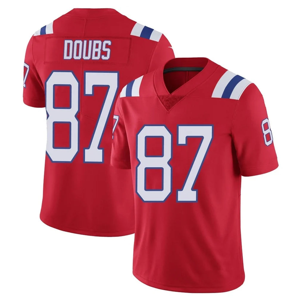 Tlead NE.Patriots #87 Romeo Doubs Player Red Vapor Untouchable Home Game Stitched Jerseys