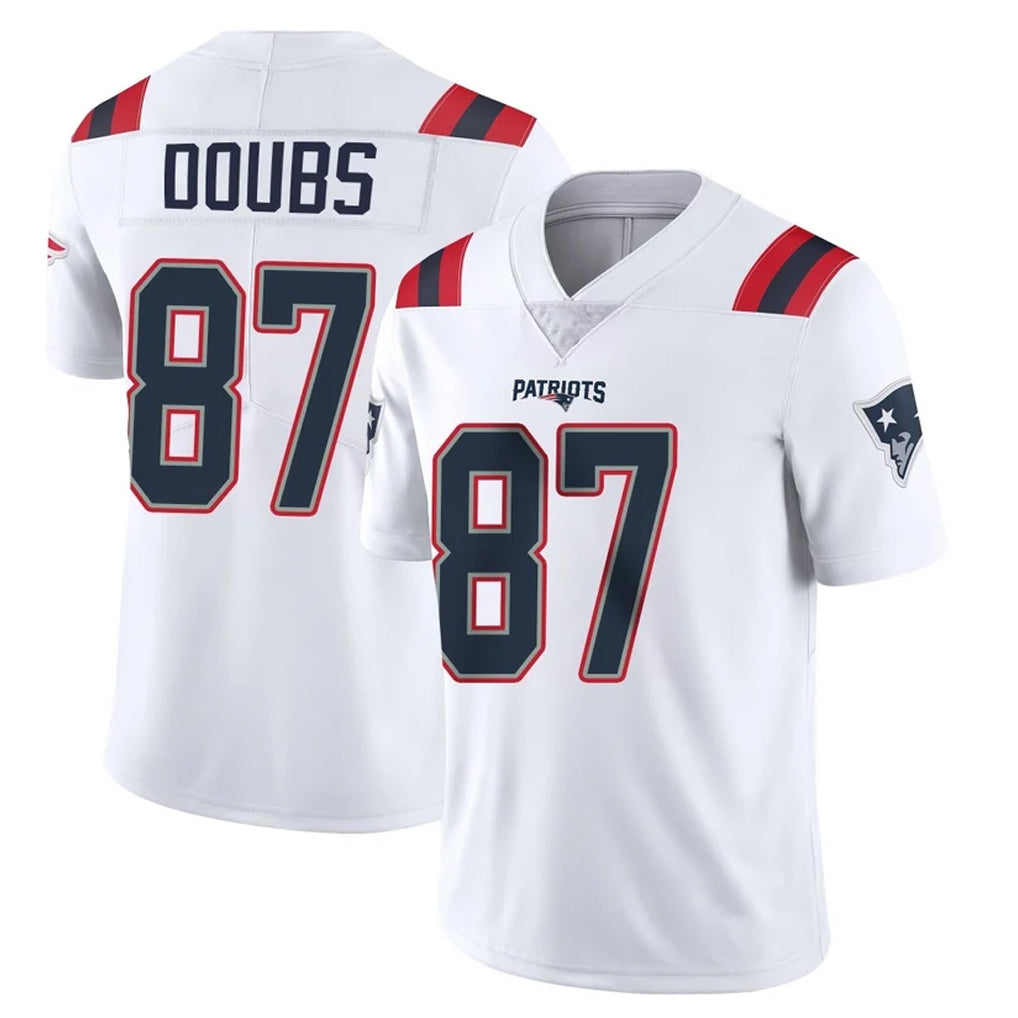 Tlead NE.Patriots #87 Romeo Doubs Player White Vapor Untouchable Home Game Stitched Jerseys