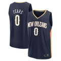 Tlead NO.Pelicans #0 Jeremiah Fears Navy Fast Break Replica Stitched Jerseys- Icon Edition