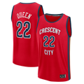 Tlead NO.Pelicans #22 Derik Queen Red Fast Break Replica Player Stitched Jerseys- Statement Edition