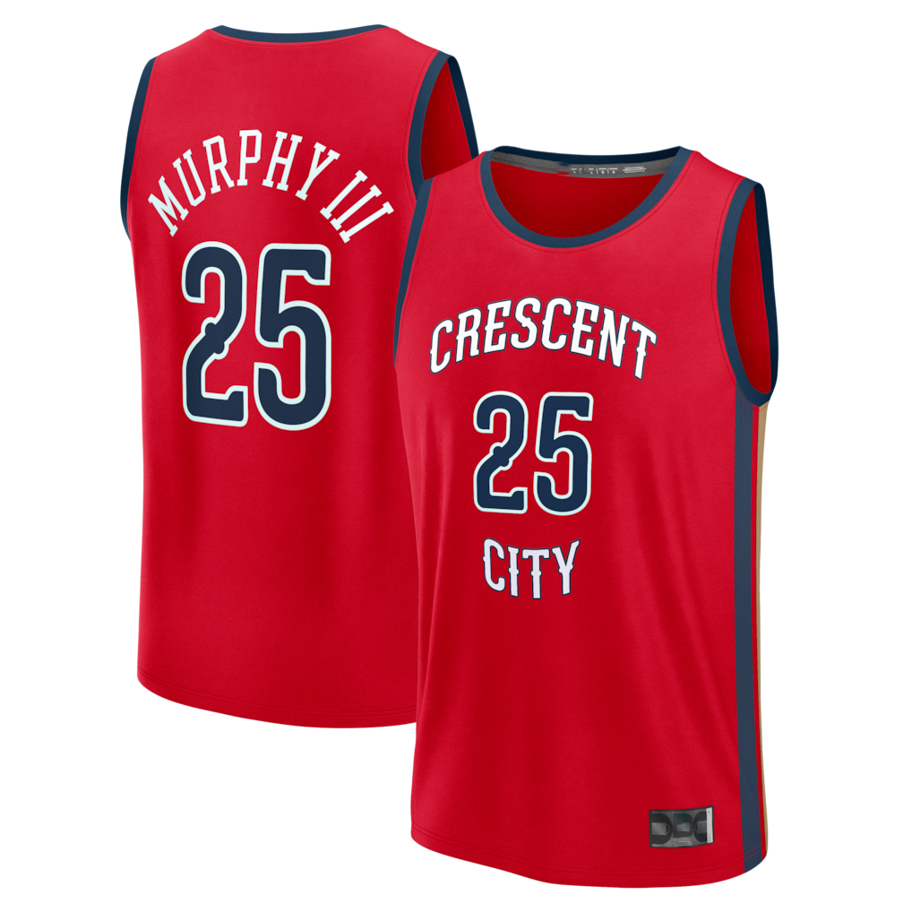 Tlead NO.Pelicans #25 Trey Murphy III Red Fast Break Replica Player Stitched Jerseys- Statement Edition