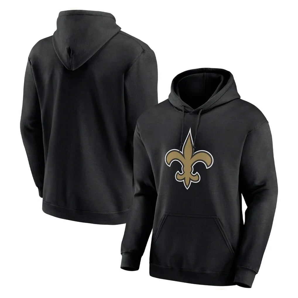 Tlead NO.Saints Black Pullover Hoodies Limited Blank Player Stitched Jerseys