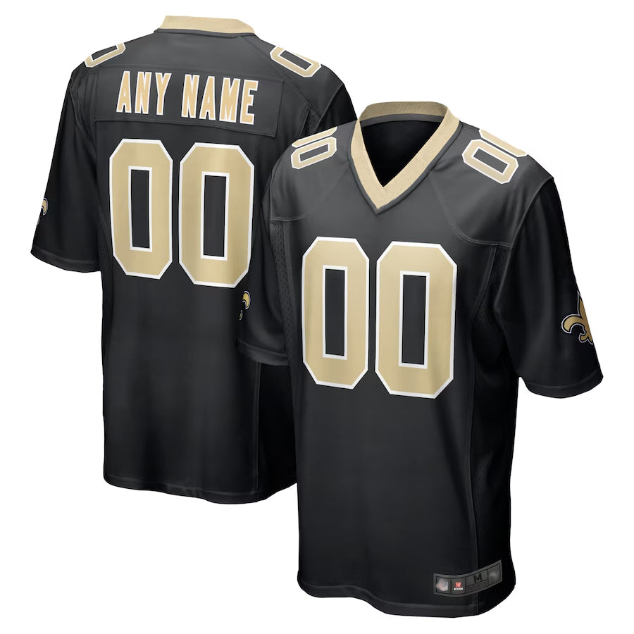 Tlead Custom NO.Saints Home Replica Game Stitched Jerseys