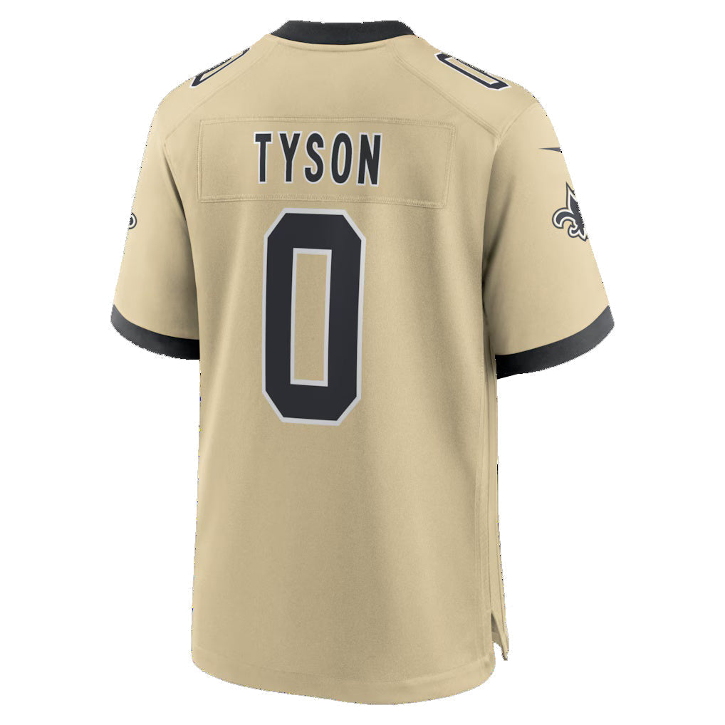Tlead NO.Saints #0 Jordyn Tyson Gold 2026 Draft First Round Pick No. 8 Alternate Game Stitched Jerseys