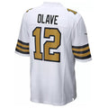 Tlead NO.Saints #12 Chris Olave Player White Alternate Game Stitched Jerseys
