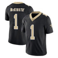Tlead NO.Saints #1 Kool-Aid McKinstry Player Black Limited Vapor Untouchable Home Game Stitched Jerseys