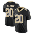Tlead NO.Saints #20 Pete Werner Player Black Limited Vapor Untouchable Home Game Stitched Jerseys