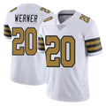 Tlead NO.Saints #20 Pete Werner Player White Limited Color Rush Home Game Stitched Jerseys