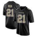 Tlead NO.Saints #21 Justin Reid Player Black Carbon Fashion Home Game Stitched Jerseys