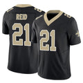 Tlead NO.Saints #21 Justin Reid Player Black Limited Vapor F.U.S.E. Home Game Stitched Jerseys