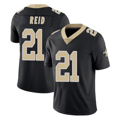 Tlead NO.Saints #21 Justin Reid Player Black Limited Vapor Untouchable Home Game Stitched Jerseys