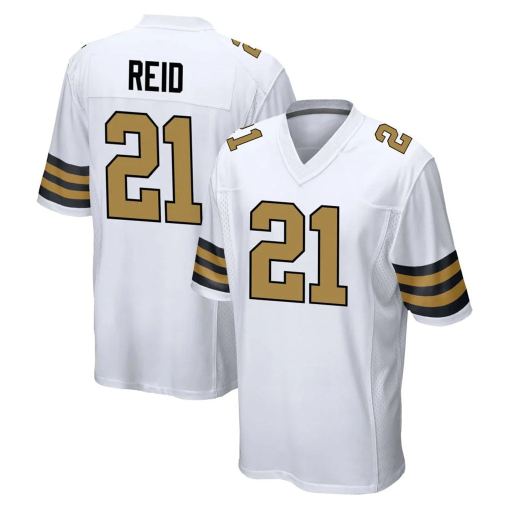Tlead NO.Saints #21 Justin Reid Player White Alternate Home Game Stitched Jerseys