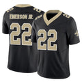 Tlead NO.Saints #22 Martin Emerson Jr. Player Black Limited Vapor F.U.S.E. Home Game Stitched Jerseys