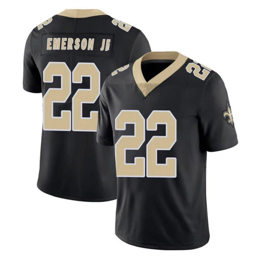 Tlead NO.Saints #22 Martin Emerson Jr. Player Black Limited Vapor Untouchable Home Game Stitched Jerseys