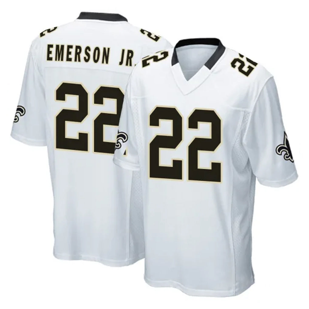 Tlead NO.Saints #22 Martin Emerson Jr. Player White Home Game Stitched Jerseys