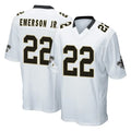 Tlead NO.Saints #22 Martin Emerson Jr. Player White Home Game Stitched Jerseys