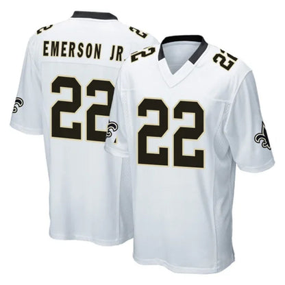 Tlead NO.Saints #22 Martin Emerson Jr. Player White Home Game Stitched Jerseys